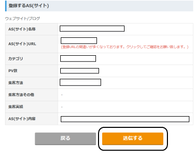 最後に「送信する」を押す